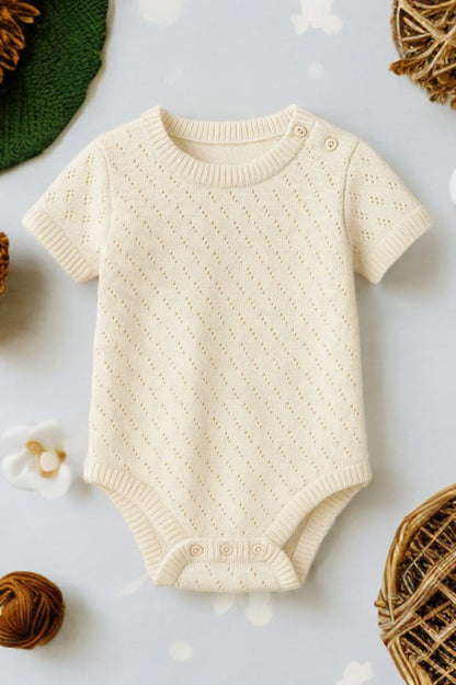 "Peau d'Ange" Pointelle Knit Bodysuit