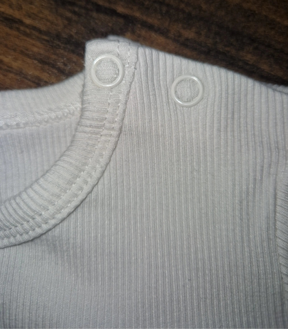 5-Pack Bamboo Ribbed Bodysuits - White